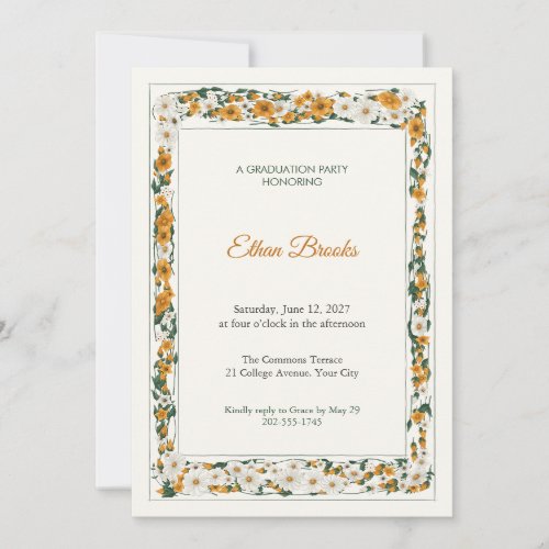 Valedictory Sunstone Graduation Party Invitation