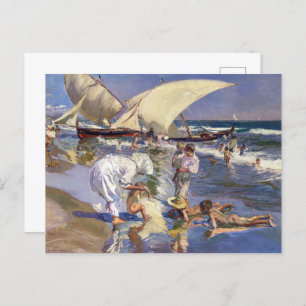 Valencia Beach Morning Light   Joaquín Sorolla   Postcard