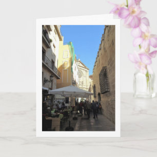 Valencia Cafe, Valencian Street Portrait, Spain Card