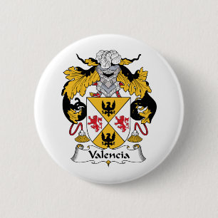 Valencia Family Crest Pinback Button