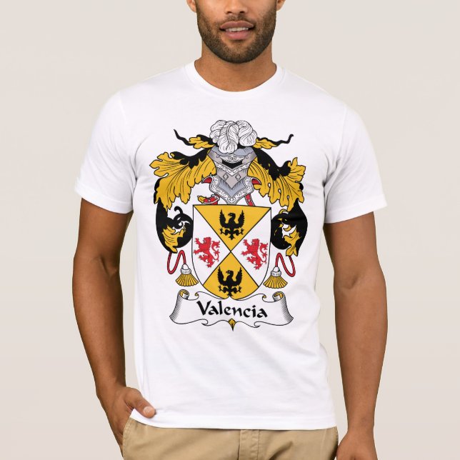 Valencia Family Crest T-Shirt (Front)