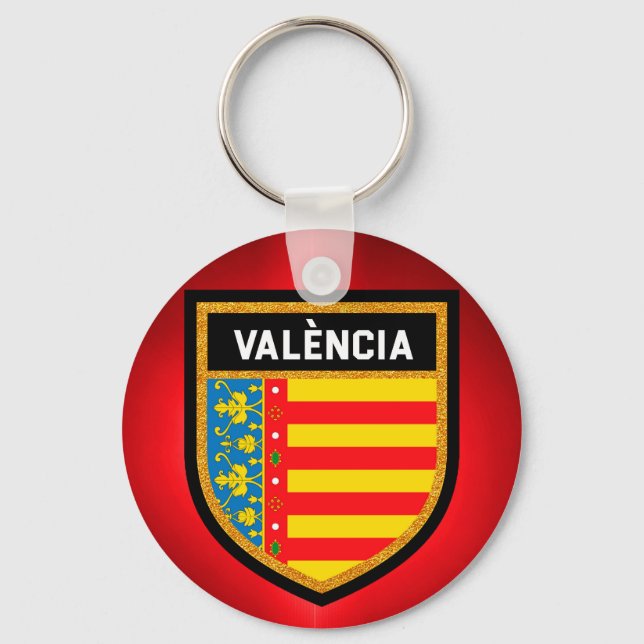 València Flag Keychain (Front)