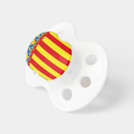 Valencia Flag Pacifier (Front Right)