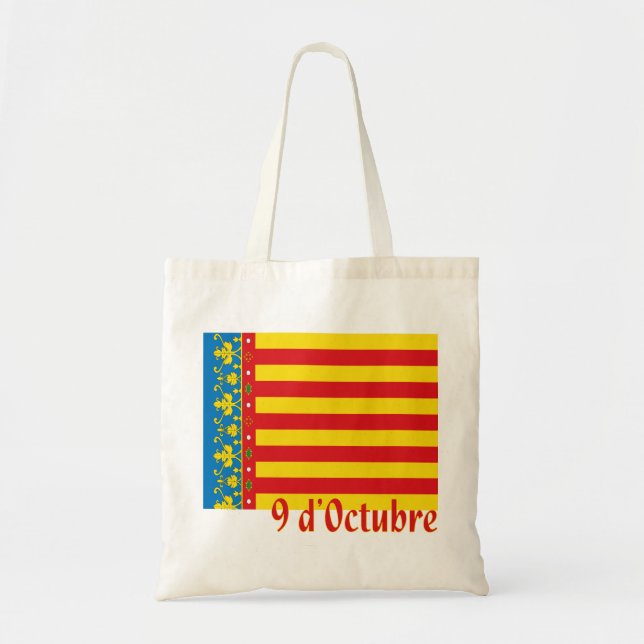 Valencia Flag Shopping Bag (Front)