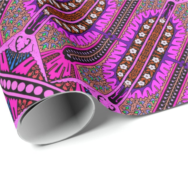 Valencia Fuschia Wrapping Paper (Roll Corner)
