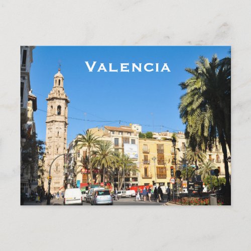 Valencia in Catalunia Spain Postcard