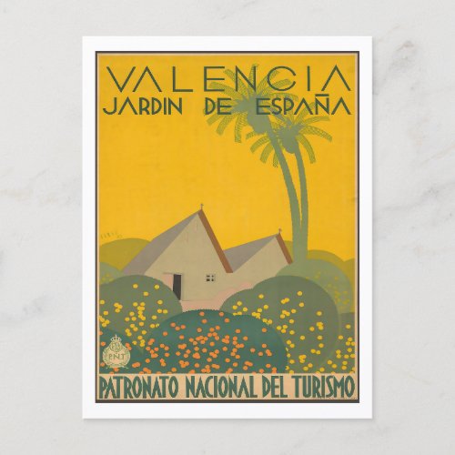 Valencia _ Jardin De Espana _ Spain Postcard