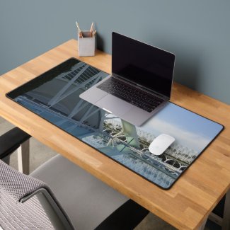 Valencia Modern Architecture Desk Mat