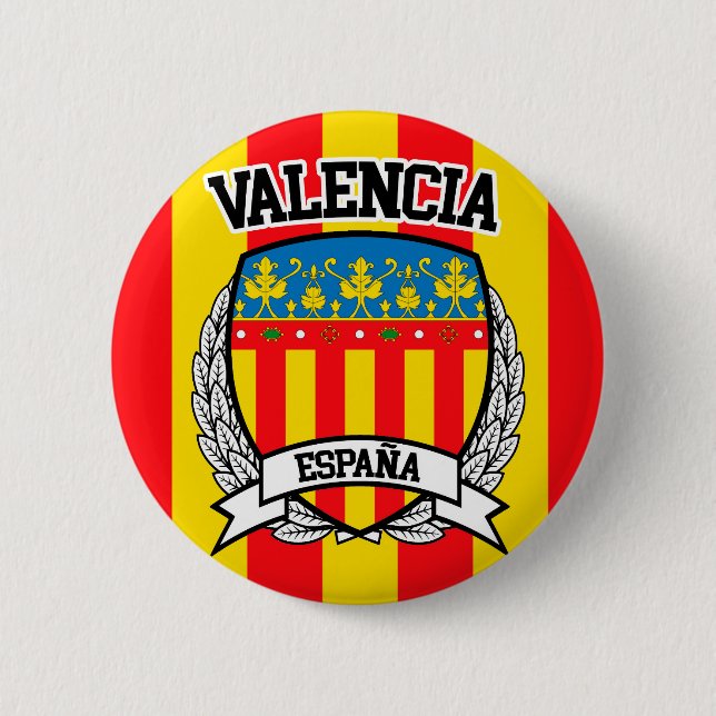 Valencia Pinback Button (Front)