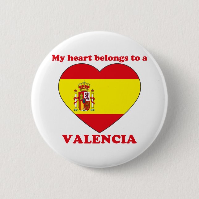 Valencia Pinback Button (Front)