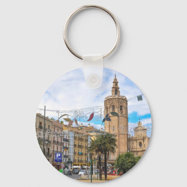 Valencia, Spain Keychain (Front)