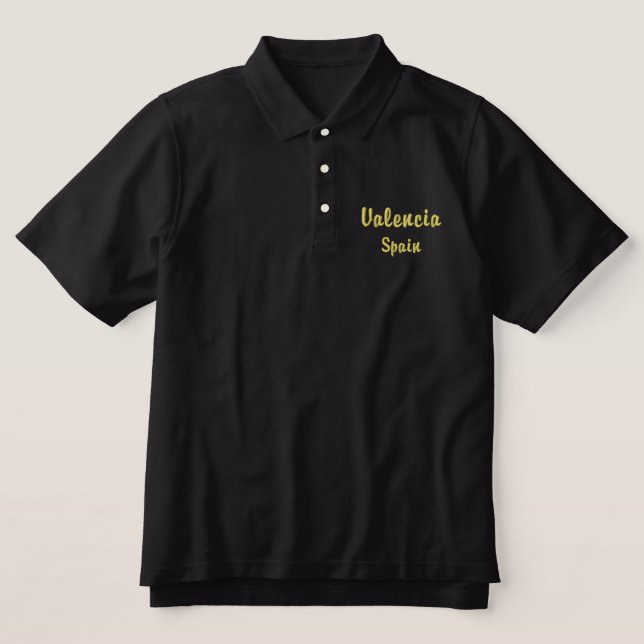 Valencia Spain Polo Shirt (Design Front)