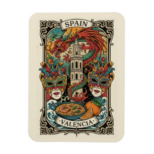 Valencia Spain Travel Magnet