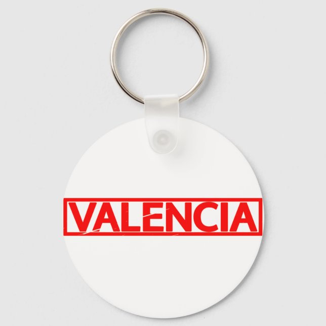 Valencia Stamp Keychain (Front)