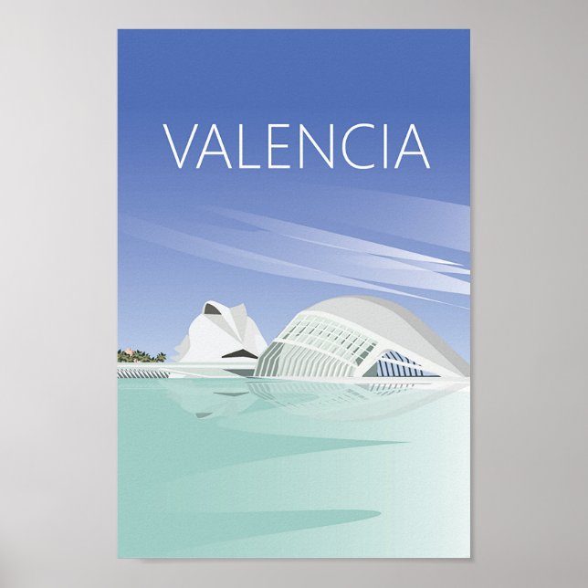 Valencia travel pain poster (Front)