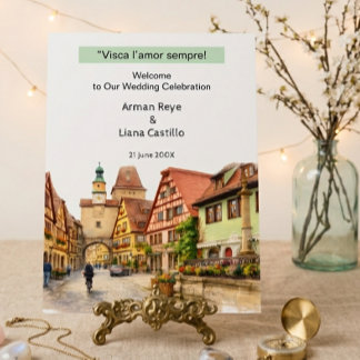 Valencia viral Elegance Modern Wedding Invitation Foam Board