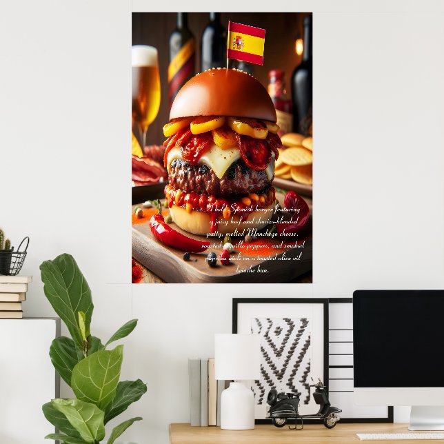 Valencia Vista: Chorizo Indulgence 24x36 Poster (Home Office)