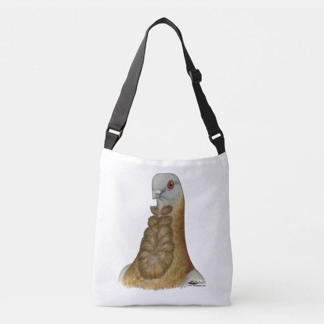 Valencian Figurita Pigeon Portrait Crossbody Bag (Front)