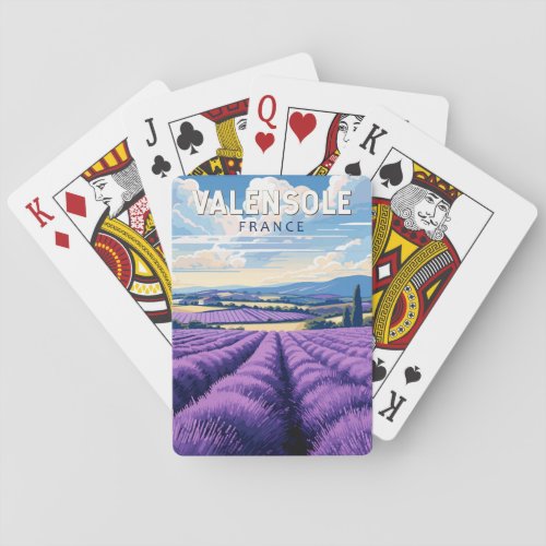 Valensole France Travel Art Vintage Playing Cards
