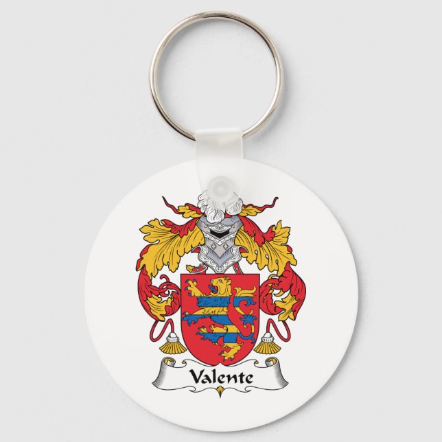 Valente Family Crest Keychain (Front)