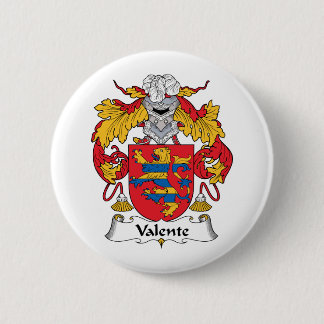 Valente Family Crest Pinback Button