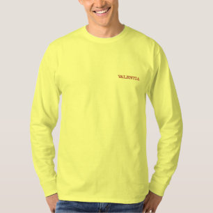 VALENTIA CAMISIA EMBROIDERED LONG SLEEVE T-Shirt