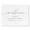 VALENTINA Modern Elegant Script Wedding Welcome