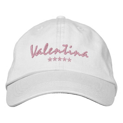 Valentina Name Embroidered Baseball Cap