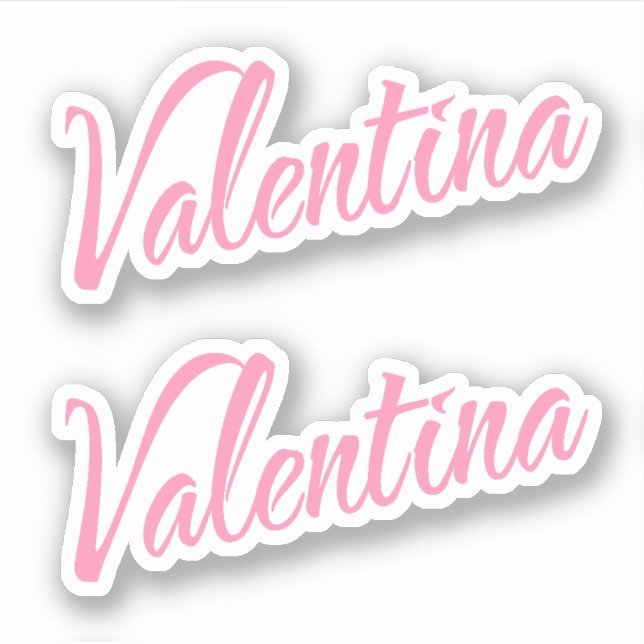 Valentina name x2 sticker (Front)