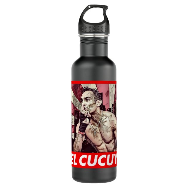 Valentina Shevchenko design Essential T Shirt Stainless Steel Water Bottle (Front)