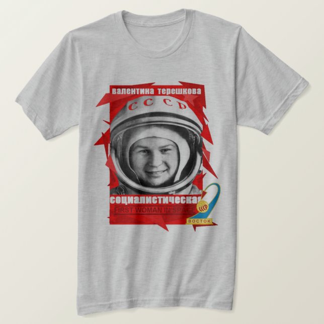 Valentina Tereshkova FIRST WOMAN IN SPACE T-Shirt (Design Front)