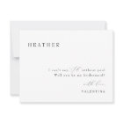 VALENTINA Whimsical Script Bridesmaid Proposal