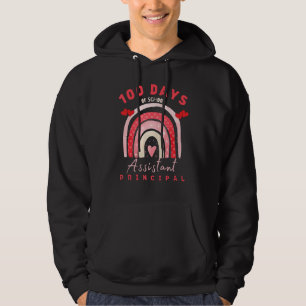 Valentine 100 days of school Assistant Principal F Hoodie