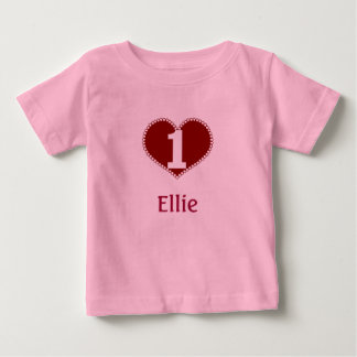 Valentine 1st Birthday Baby T-Shirt