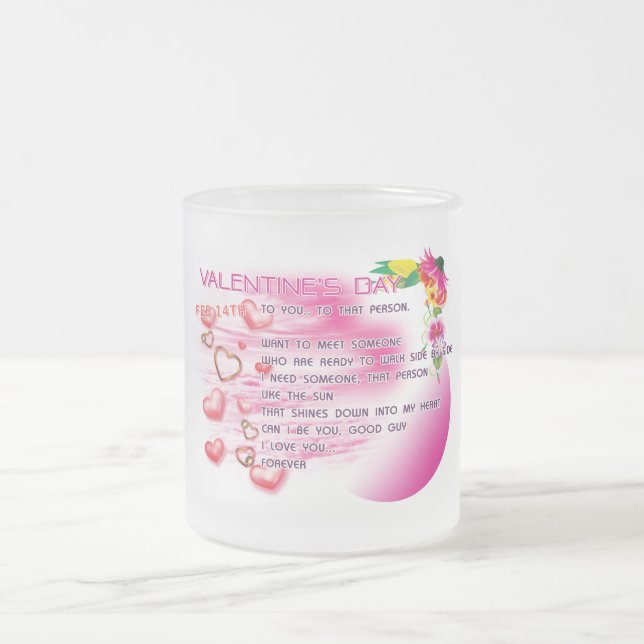 Valentine 2026 Glass Mug (Center)