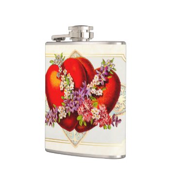 Valentine-2 Red Hearts-victorian Vintage - Flask 1 by LilithDeAnu at Zazzle