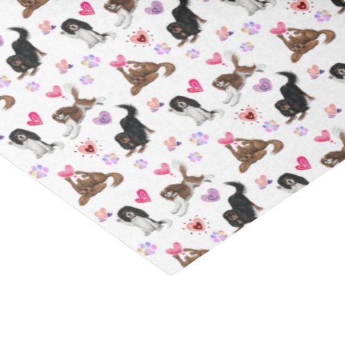 Valentine and Love Cavalier Tissue Paper