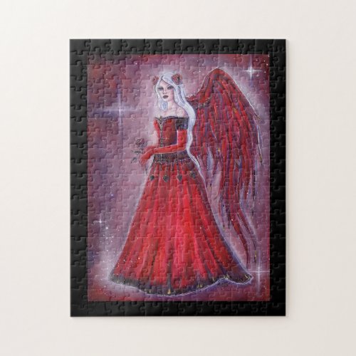 Valentine Angel art by Renee Lavoie   Jigsaw Puzzle