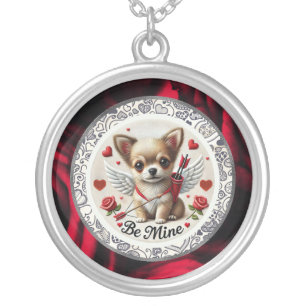 Valentine Angel Chihuahua Charm Necklace – Be Mine