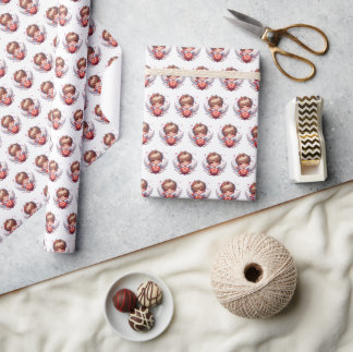 Valentine Angel Heart Wrapping Paper