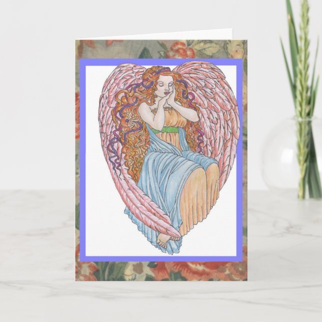 Valentine Angel Holiday Card (Front)