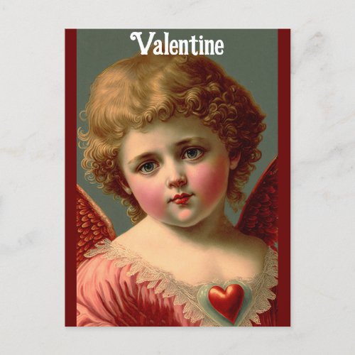 Valentine Angel Holiday Postcard