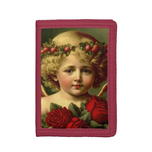 Valentine Angel With Roses Wallet
