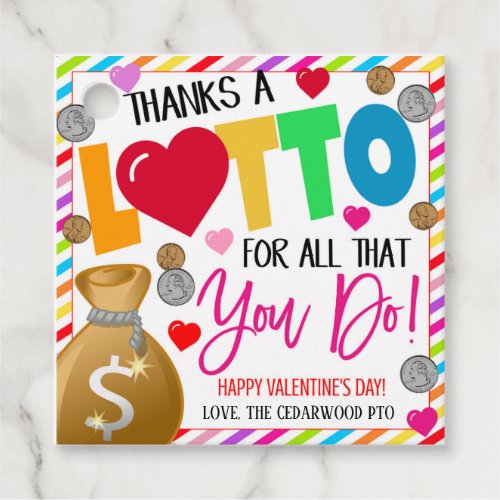 Valentine Appreciation Gift Tags