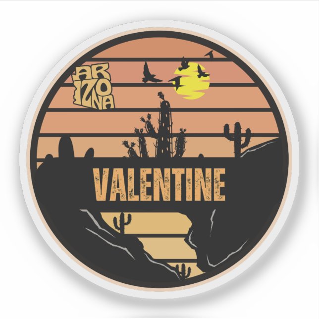 Valentine, Arizona Sticker (Front)