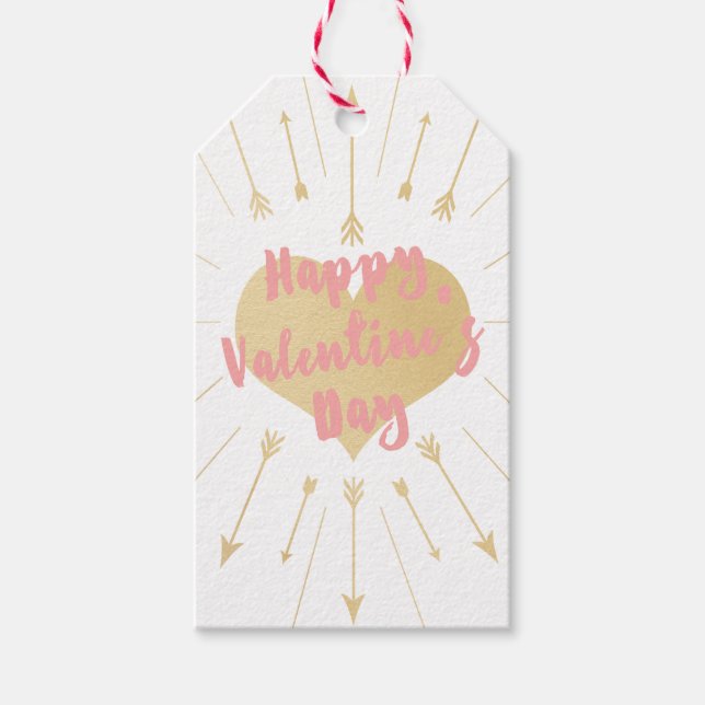Valentine Arrows Gift Tags (Front)