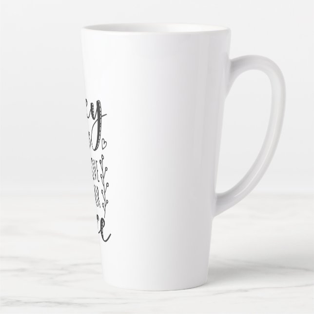 Valentine Art Hey You I Love Your Face Latte Mug (Right)