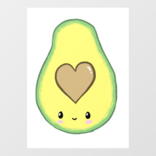 Valentine Baby Avocado Kawaii Love Friendship Floor Decals