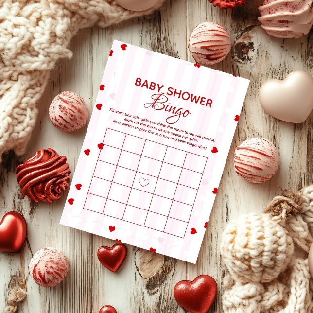 Valentine Baby Baby shower bingo baby shower game  (Creator Uploaded)