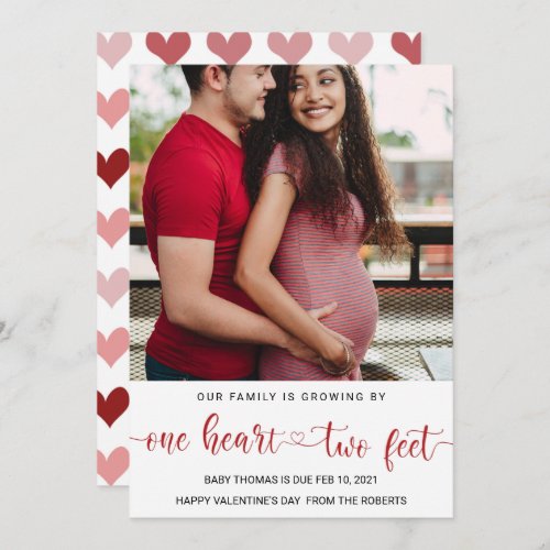 valentine baby pregnancy announcement love heart